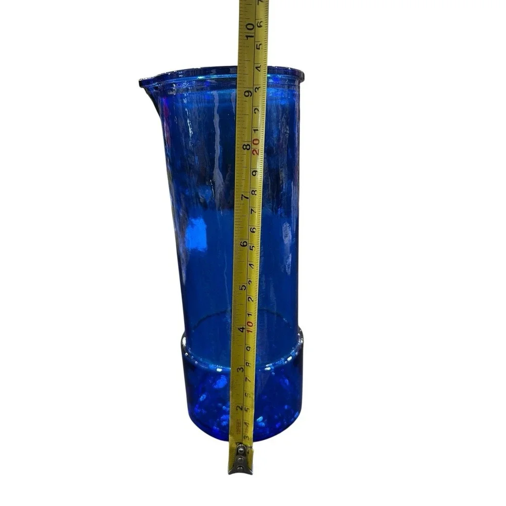 Spanish Cobalt Blue Recycled Glass Cocktail Mixing Glass, 9.5